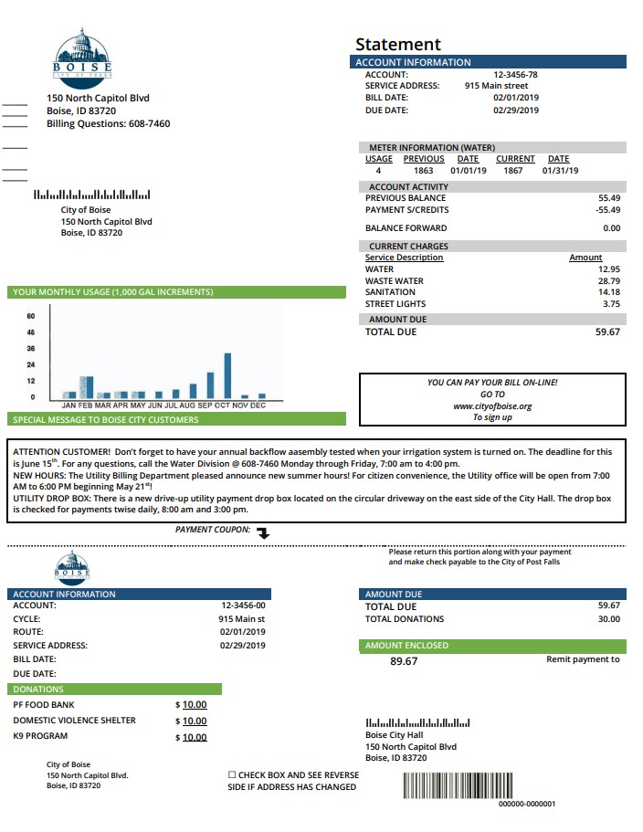  Minol USA business utility bill 